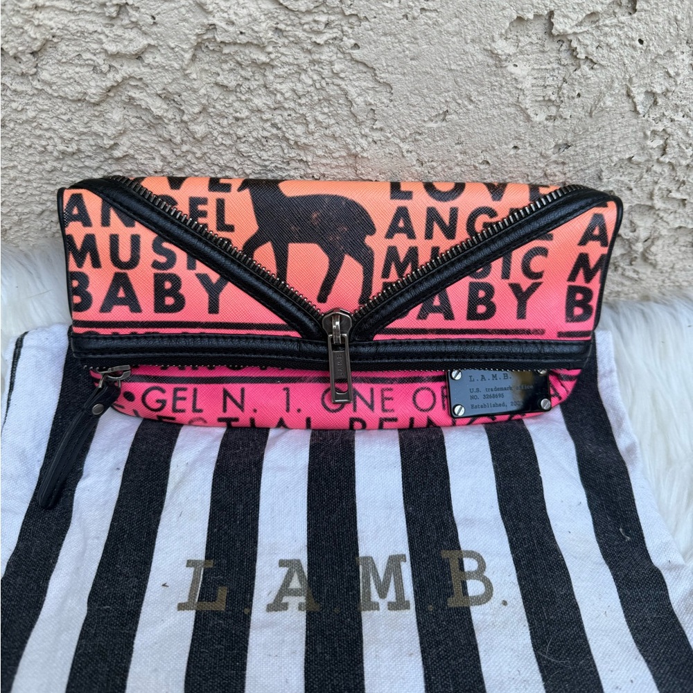 L.A.M.B. Ombre clutch
